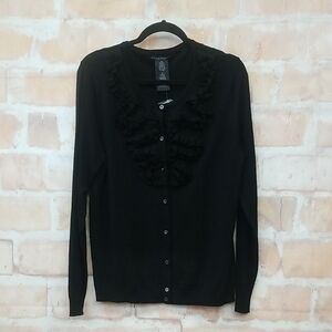 NWT Grace Elements Size XL Classic Black Cardigan